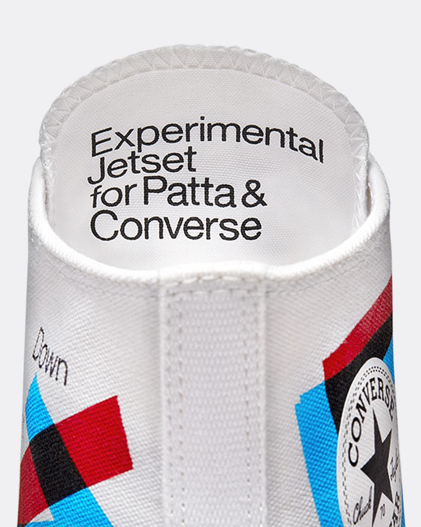 Tenisky Vysoke Converse x Patta x Experimental Jetset Chuck 70 Panske Biele Červené Modre | SK NGADY5